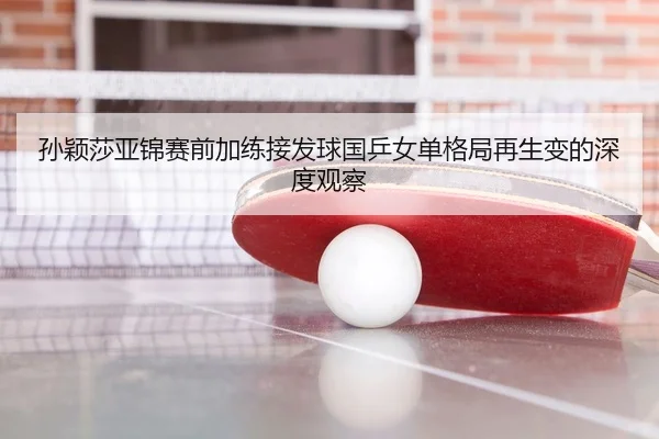孙颖莎亚锦赛前加练接发球国乒女单格局再生变的深度观察